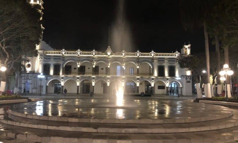 Fuente zócalo de Veracruz.