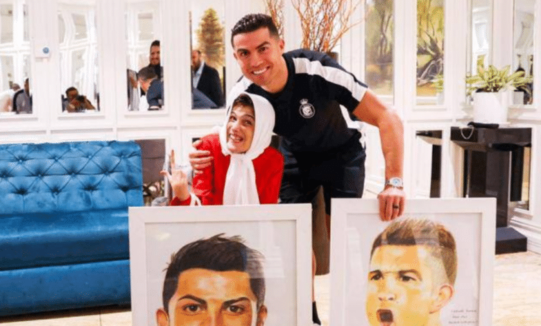 Pintora iraní responde sobre la supuesta condena de Cristiano Ronaldo