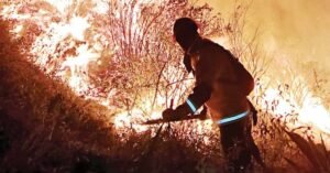 Incendio en Colombia.