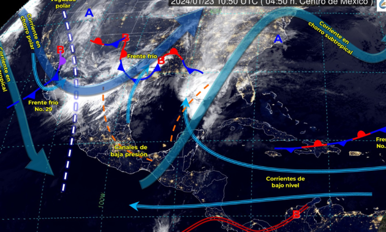 Lluvias fuertes y caída de nieve en el Noroeste y Norte de México