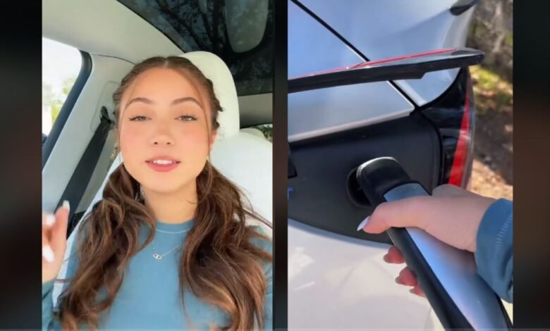 Mujer explica por qué prefiere Tesla en lugar de un auto convencional y se hace viral