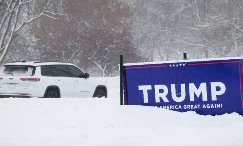 Trump pidió que habitantes de caucus de Iowa salieran a votar a pesar del clima