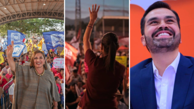 Sheinbaum, Gálvez y Álvarez Máynez alistas cierre de precampañas