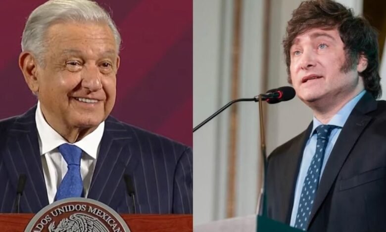 AMLO y Milei.