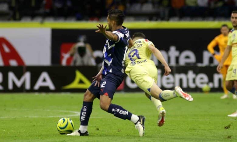 América y Rayados empatan en aguerrido compromiso