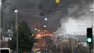 Se registra un incendio en construcción de parque acuático en Suecia