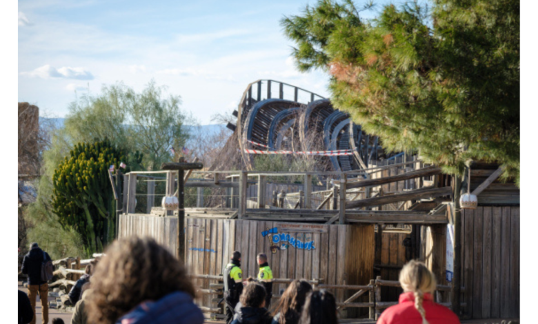 Cae un árbol sobre una montaña rusa en parque PortAventura en España, hay varios heridos