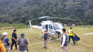 Activan puente aéreo en Mixtla de Altamirano para localidades afectadas por derrumbe