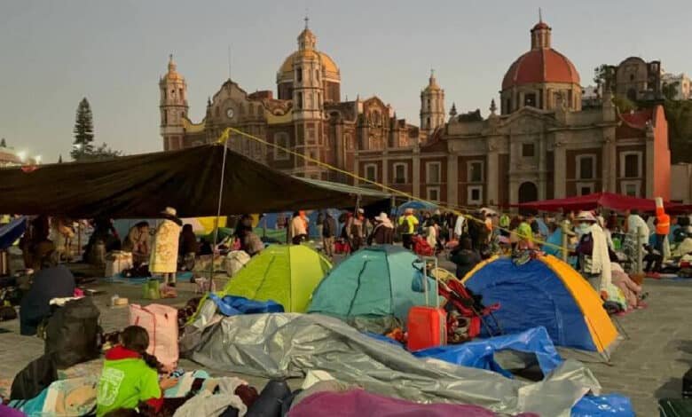Peregrinos arriban este miércoles a la Basílica de Guadalupe
