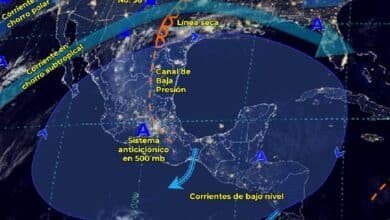 Se pronostican rachas fuertes de vientos en algunos estados el Norte