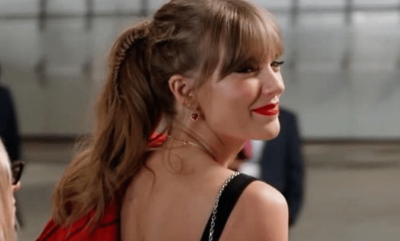 Taylor Swift es captada en su llegada al Super Bowl