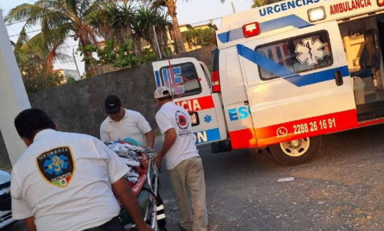 Cae turista de tirolesa en Playa de Chachalacas