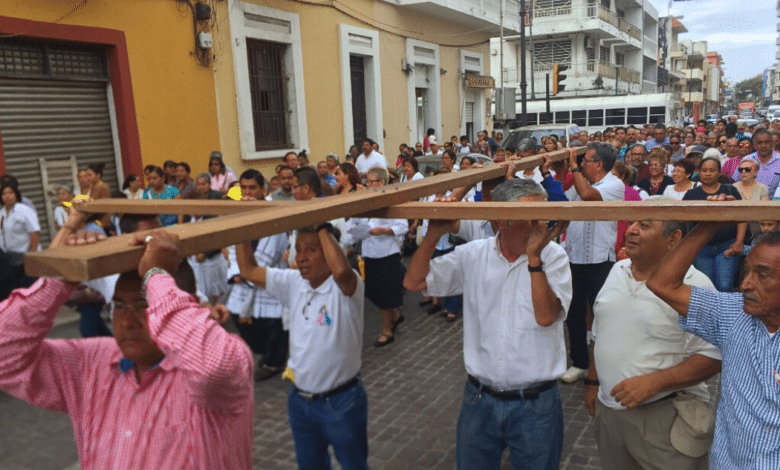 Esta será la ruta del viacrucis en Veracruz en Semana Santa 2024
