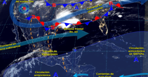 Frente frío 40 provocará lluvias en distintas regiones del país