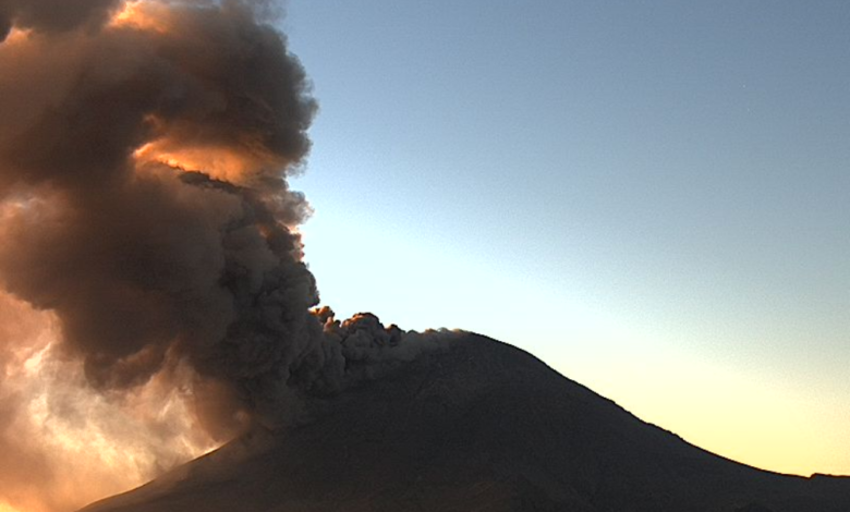 Popocatépetl se mantiene en el nivel de alerta Amarilla Fase 2