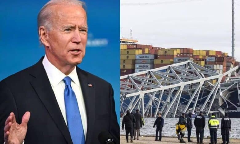 Joe Biden ordena reconstruir puente colapsado en Baltimore