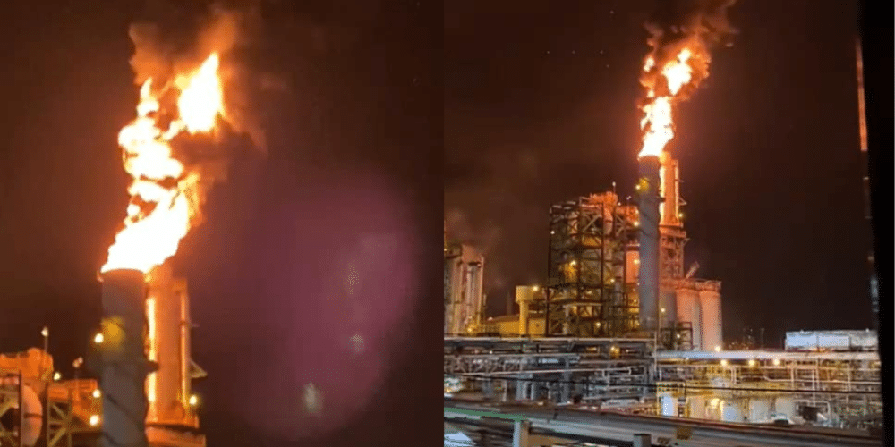 Video: Se registra fuerte explosión en Refinería "Lázaro Cárdenas" de Minatitlán