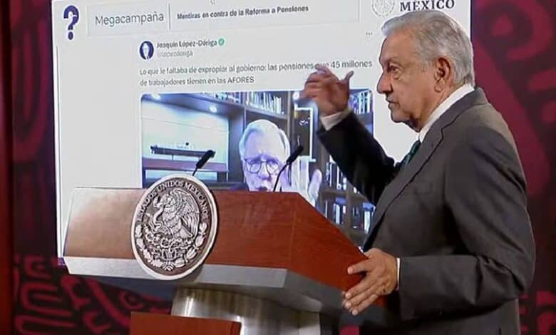 Mentira colectiva que digan que se quiere expropiar pensiones: AMLO