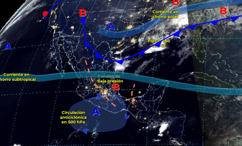 Se pronostican lluvias intensas al norte y sur del país