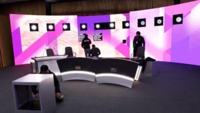 Así es el set del primer debate presidencial en sede del INE