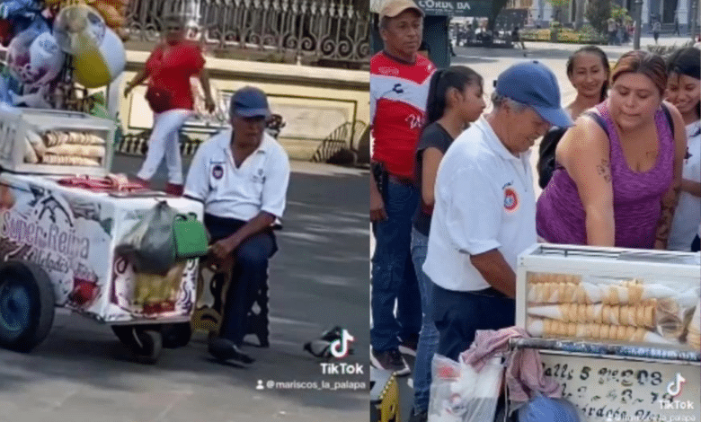 Video: Ciudadanos se organizan para comprarle toda la mercancía a un nevero en Córdoba