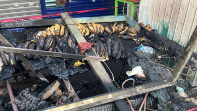 Incendio arrasa con puesto en la zona de mercados de Veracruz