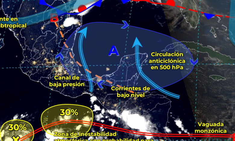 Lloverá en estos estados del País