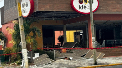 Se registra fuerte explosión de tanque de gas en el Kfé de México en Córdoba