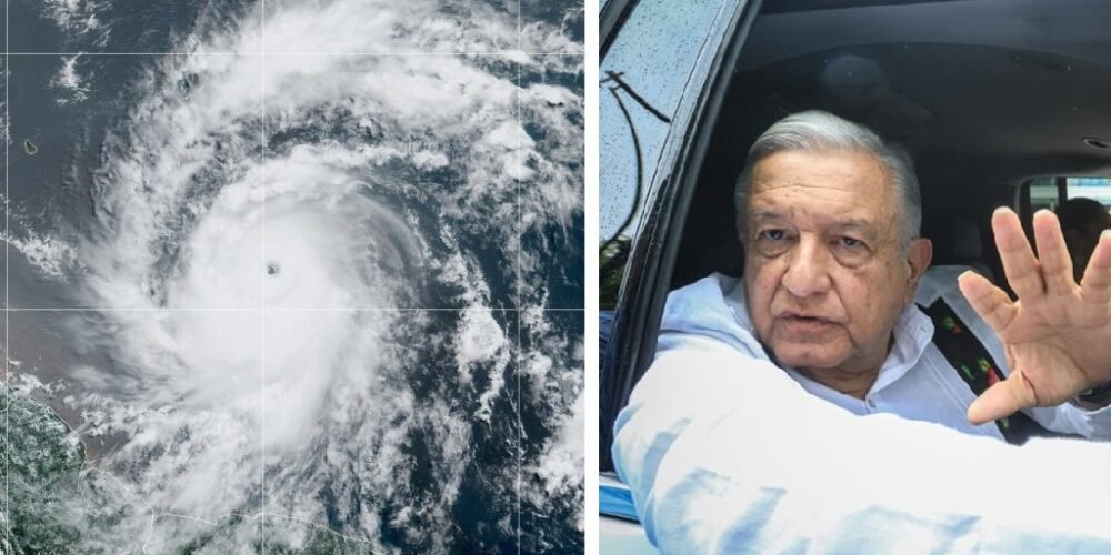 Gobierno sigue trayectoria del huracán Beryl: AMLO