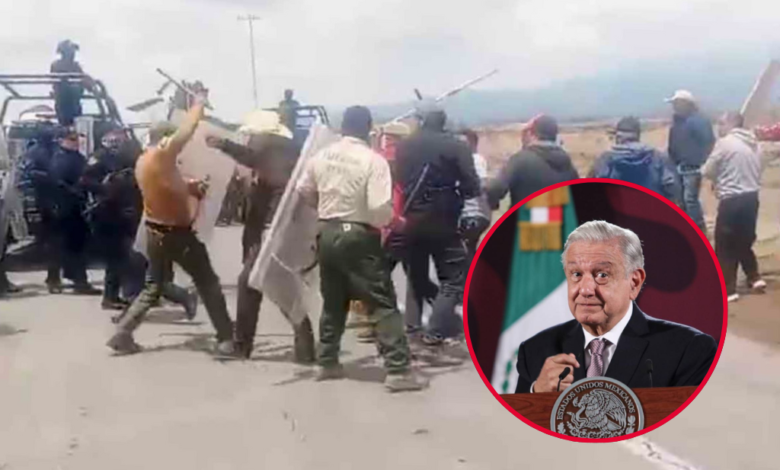 Dos policías detenidos por represión en Perote, Veracruz AMLO asegura que no habrá impunidad