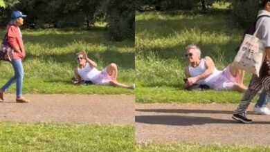Robbie Williams se sorprende al pasar desapercibido en un parque de Londres