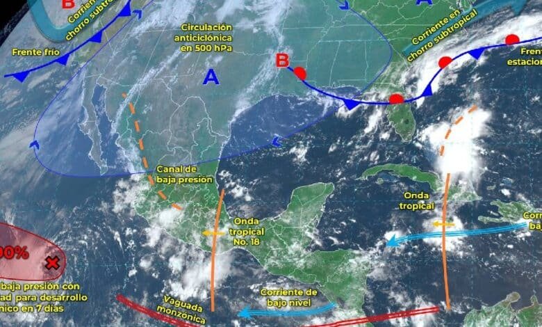 Clima en México 24 de agosto: Continúan las lluvias en gran parte del país