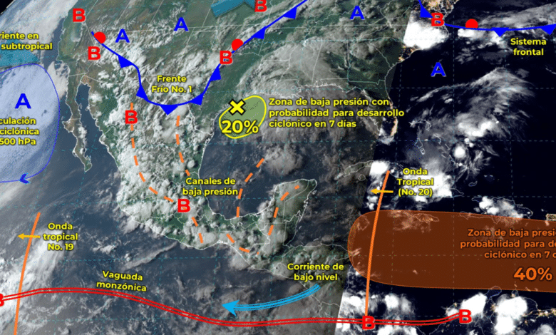 Lluvias, viento y temperaturas extremas: Pronóstico meteorológico para el 31 de agosto