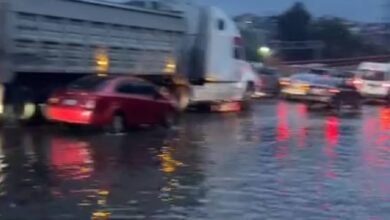 Lluvia provoca intensa carga vehicular en autopista México-Pachuca