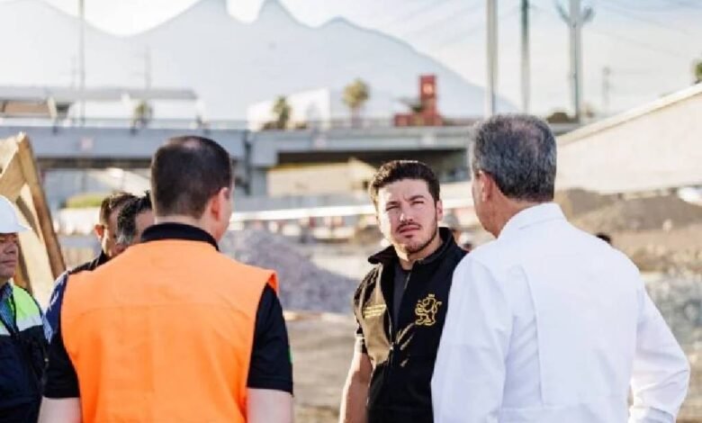 Samuel García supervisa obra del Par Vial Morones Prieto-Constitución