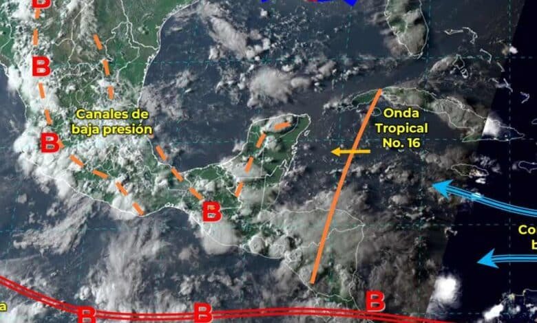 Mozón mexicano ocasionará lluvias fuertes en estos estados