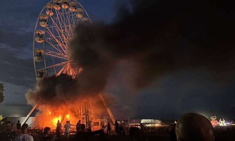 Incendio en rueda de la fortuna de festival en Alemania deja 23 heridos