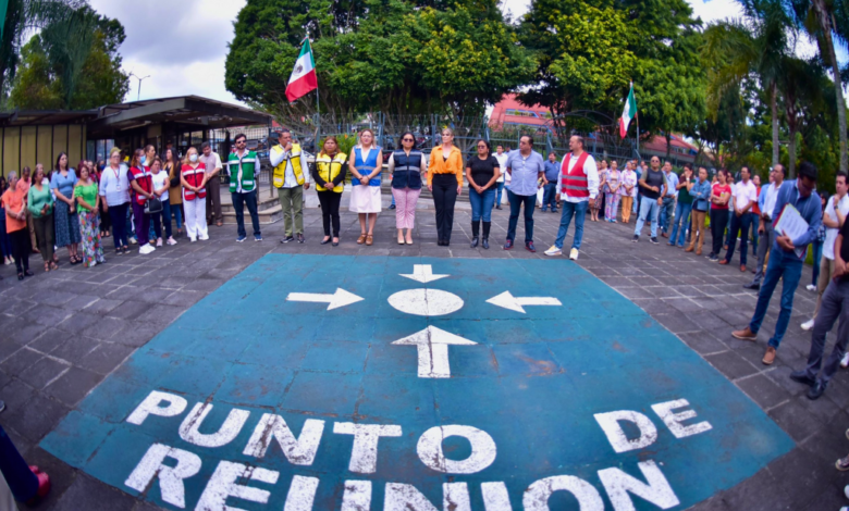 Congreso de Veracruz lidera con éxito simulacro nacional