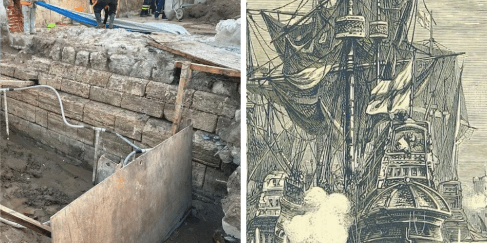 INAH localiza en Veracruz muralla enterrada similar a la de Campeche