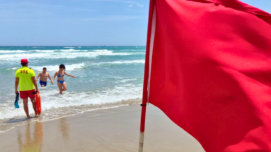 Playas de Veracruz bajo bandera roja por Norte prolongado