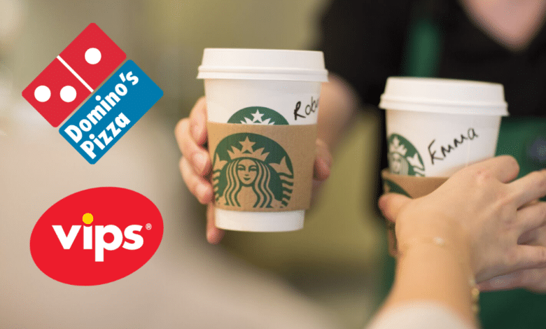 Caen ventas de Starbucks, Domino's y Vips en México