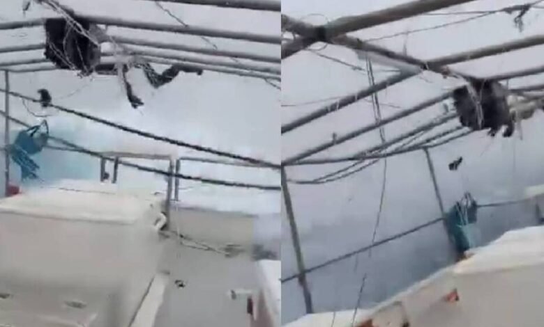 Pescadores se enfrentan a mar embravecido por huracán Milton