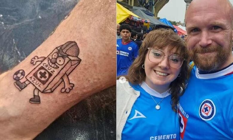 Bajista de IDLES, banda irlandesa se tatuó a Costalito de Cruz Azul