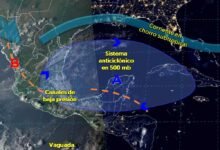 Se pronostican lluvias puntuales fuertes en estados del oriente y sureste del país