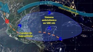 Se pronostican lluvias puntuales fuertes en estados del oriente y sureste del país