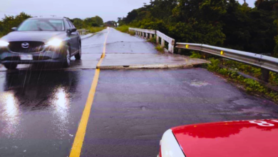 Puente vehicular en Tlalixcoyan presenta daños y genera alerta entre conductores (Foto: Imagen de Veracruz)