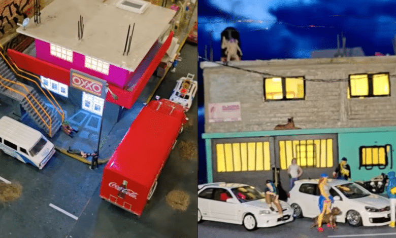 Tiktoker recrea calles de México en miniatura y se vuelve viral