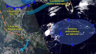 Frente Frío No. 15: Fuertes Lluvias, Nieblas y Vientos Arrasarán el Norte y Sureste del País