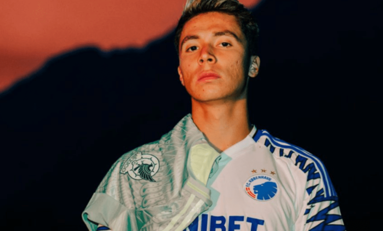 Rodrigo Huescas en su presentación con el FC Copenhague