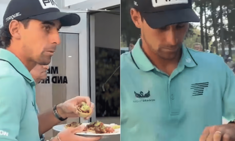 Joaquín Niemann celebra su victoria con unos tacos de carne asada